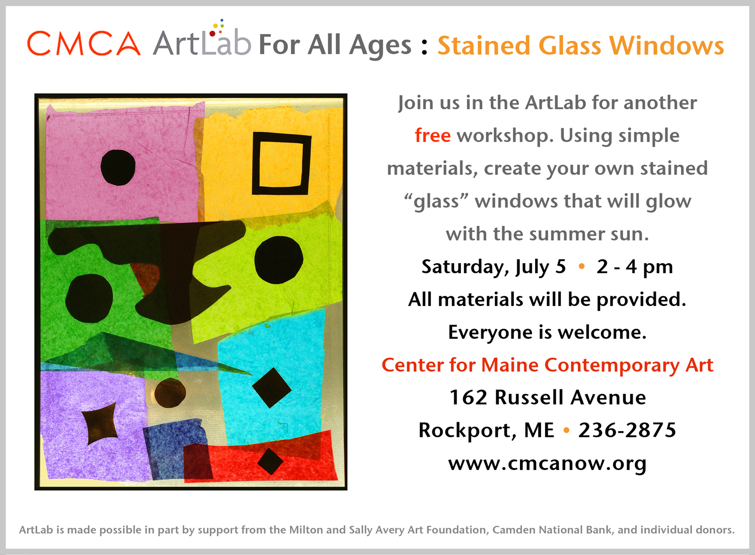 CMCA ArtLab Stained Glass Bronstein