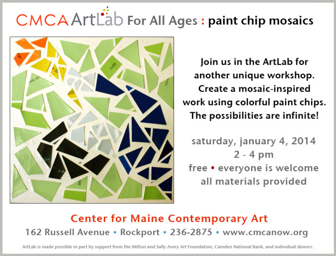 CMCA ArtLab Bronstein- paint chip mosaics