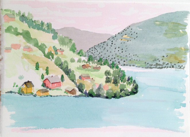 marcie bronstein-watercolor-norway